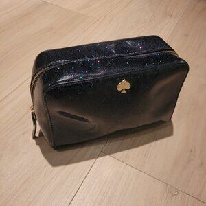 KATE SPADE | Aspen Glitter Bug Cosmetic Makeup Bag Sparkle
